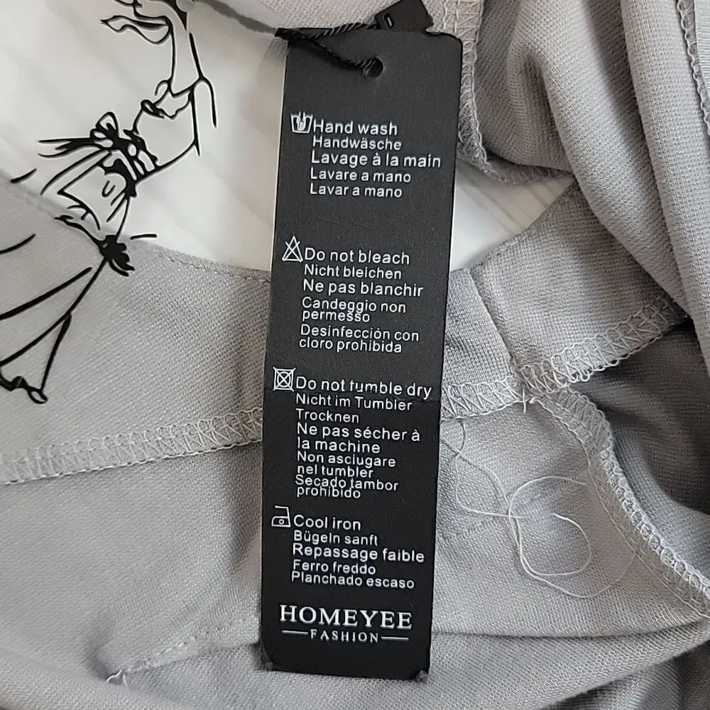 NWT Homeyee sleeveless midi dress in grey Women's Size S